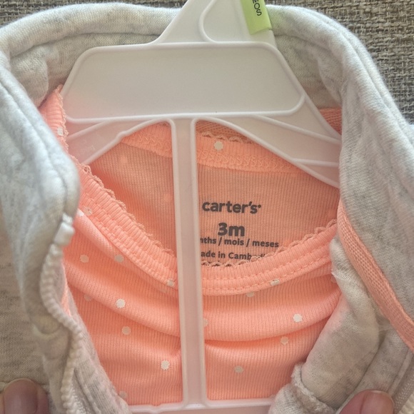 Carters 3 piece onesie, pants and vest set 3 months - Picture 2 of 4